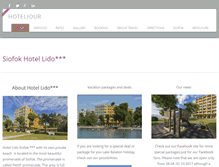 Tablet Screenshot of hotel-siofok.com